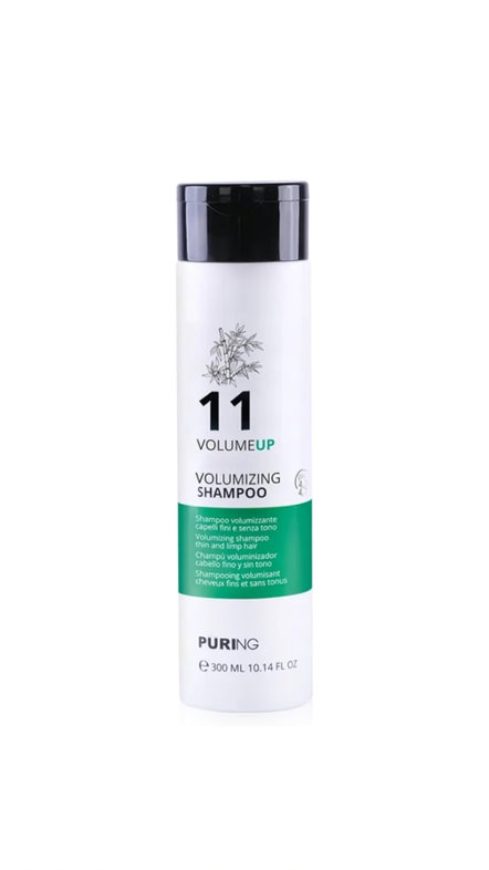 PURING 11 VOLUMEUP VOLUMIZING SHAMPOO 300ml بيورنگ شامبو للعناية بالشعر الخفيف والضعيف