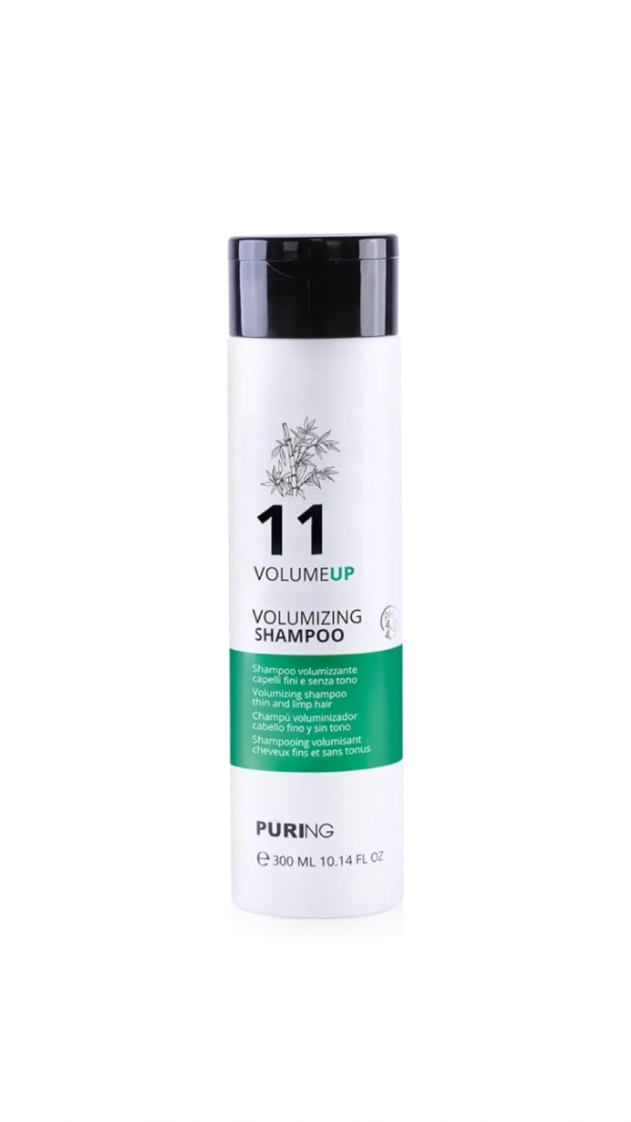 PURING 11 VOLUMEUP VOLUMIZING SHAMPOO 300ml بيورنگ شامبو للعناية بالشعر الخفيف والضعيف