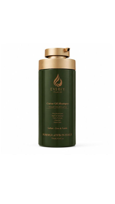 EVERLY CASTOR OIL SHAMPOO 750ml إيڤيرلي شامبو للشعر بخلاصة زيت الخروع