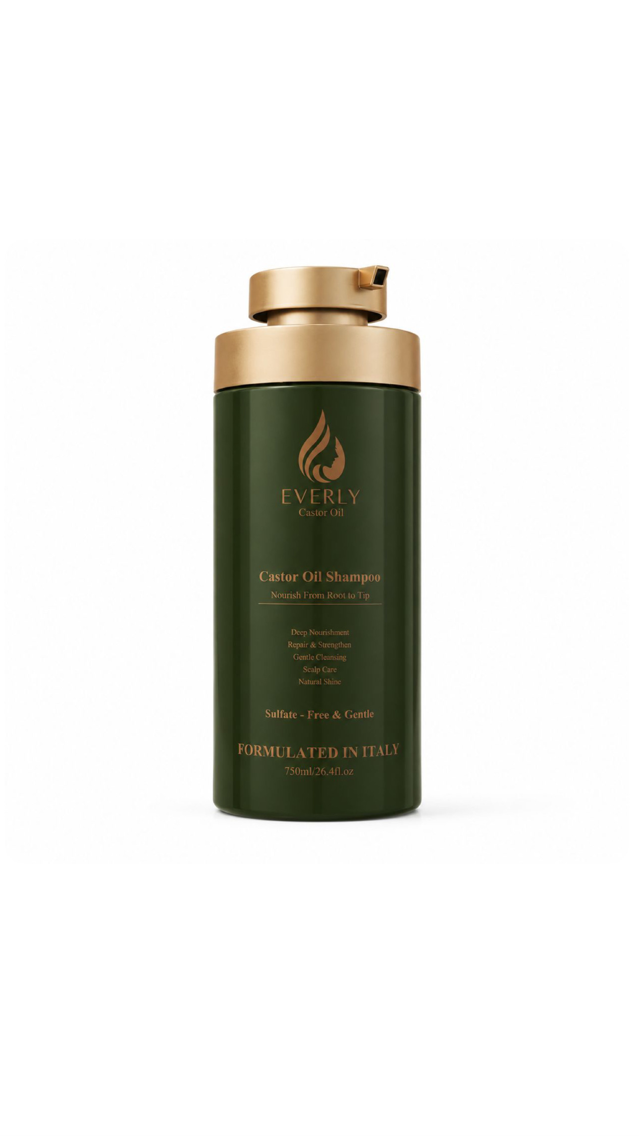 EVERLY CASTOR OIL SHAMPOO 750ml إيڤيرلي شامبو للشعر بخلاصة زيت الخروع