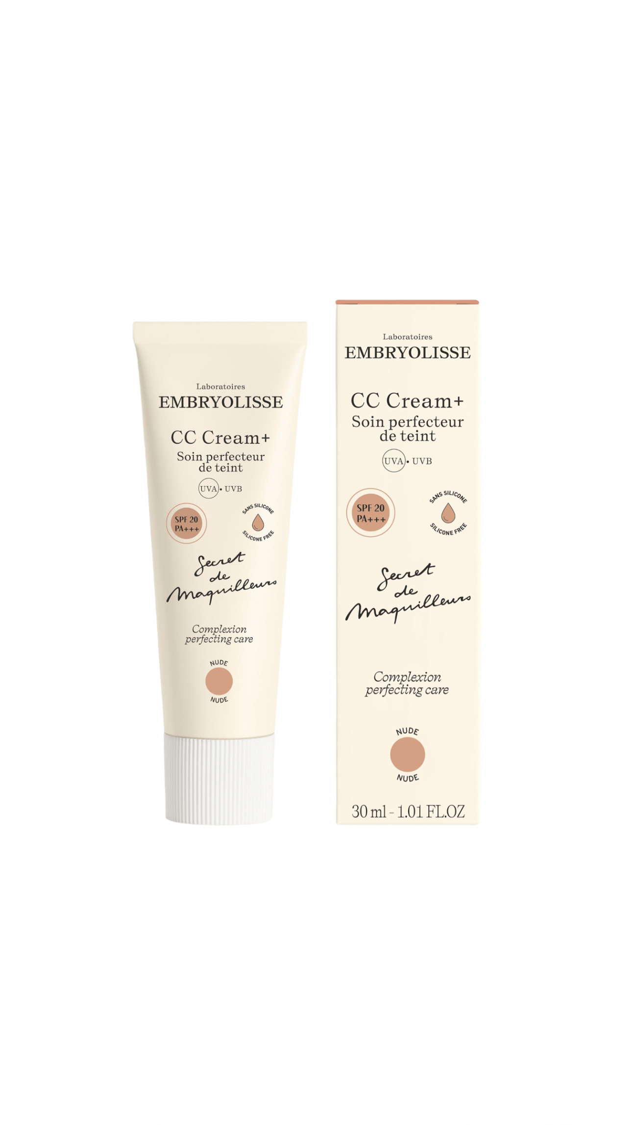 EMBRYOLISSE CC CREAM+ COMPLEXION PERFECTING CARE - Nude 30ml إمبريوليس سي سي كريم للبشرة