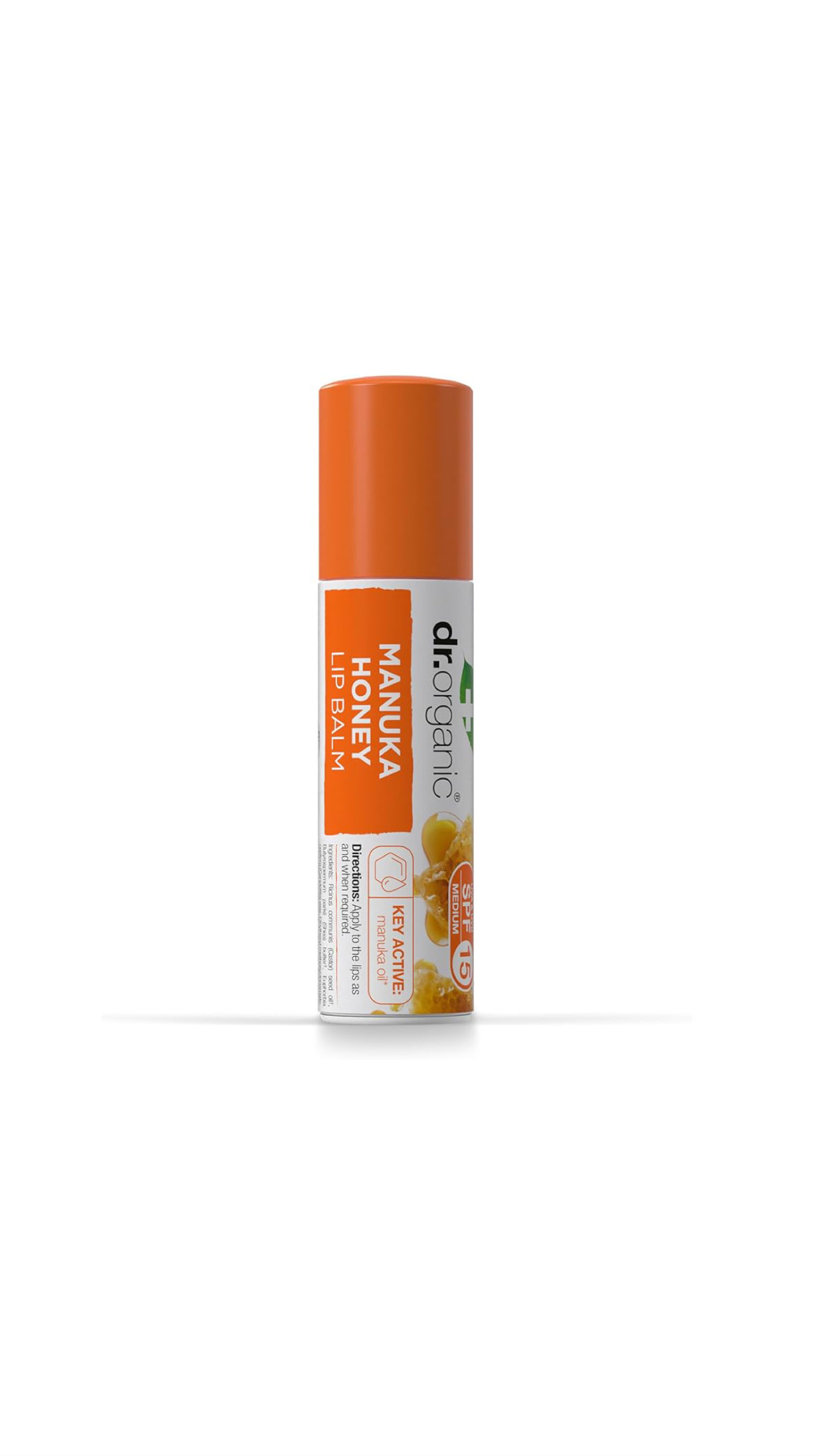 DR. ORGANIC MANUKA HONEY LIP BALM دكتور اورگانك مرطب شفاه بعامل حماية من الشمس