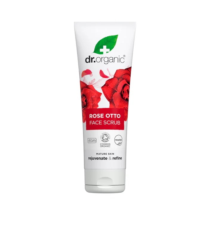 DR.ORGANIC Rose Otto face Scrub دكتور اوركانك مقشر الوجه بزيت الورد والأوتو