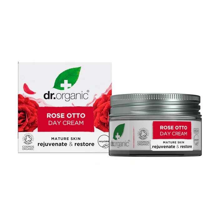 DR.ORGANIC Rose Otto Day Cream دكتور اوركانك كريم غني بزيت الورد