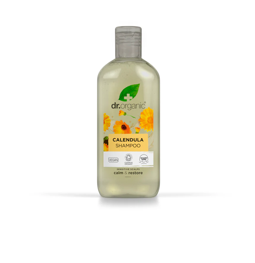 DR.ORGANIC Calendula Shampoo دكتور اوركانك شامبو يلطف فروة الرأس الحساسة ويترك الشعر صحياً