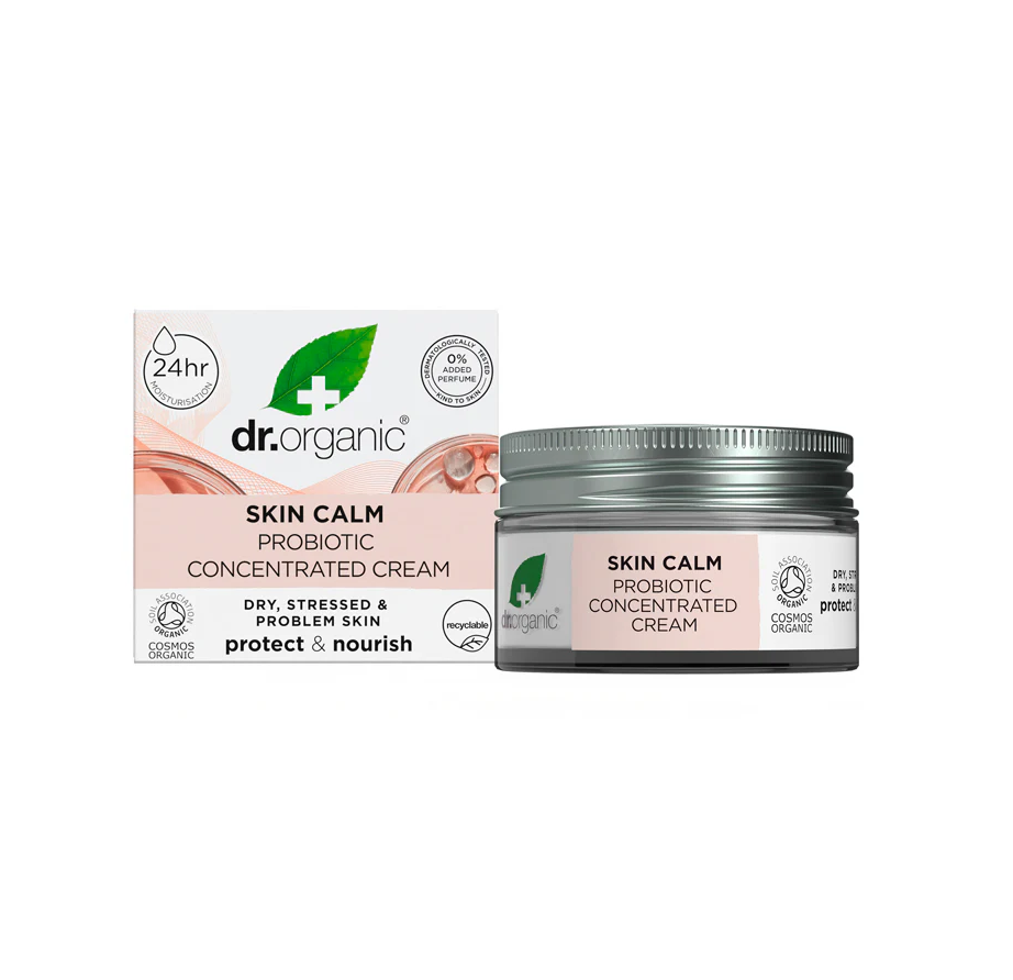 DR.ORGANIC Skin Calm Probiotic Concentrated Cream دكتور اوركانك كريم مركز غني بالبروبيوتيك