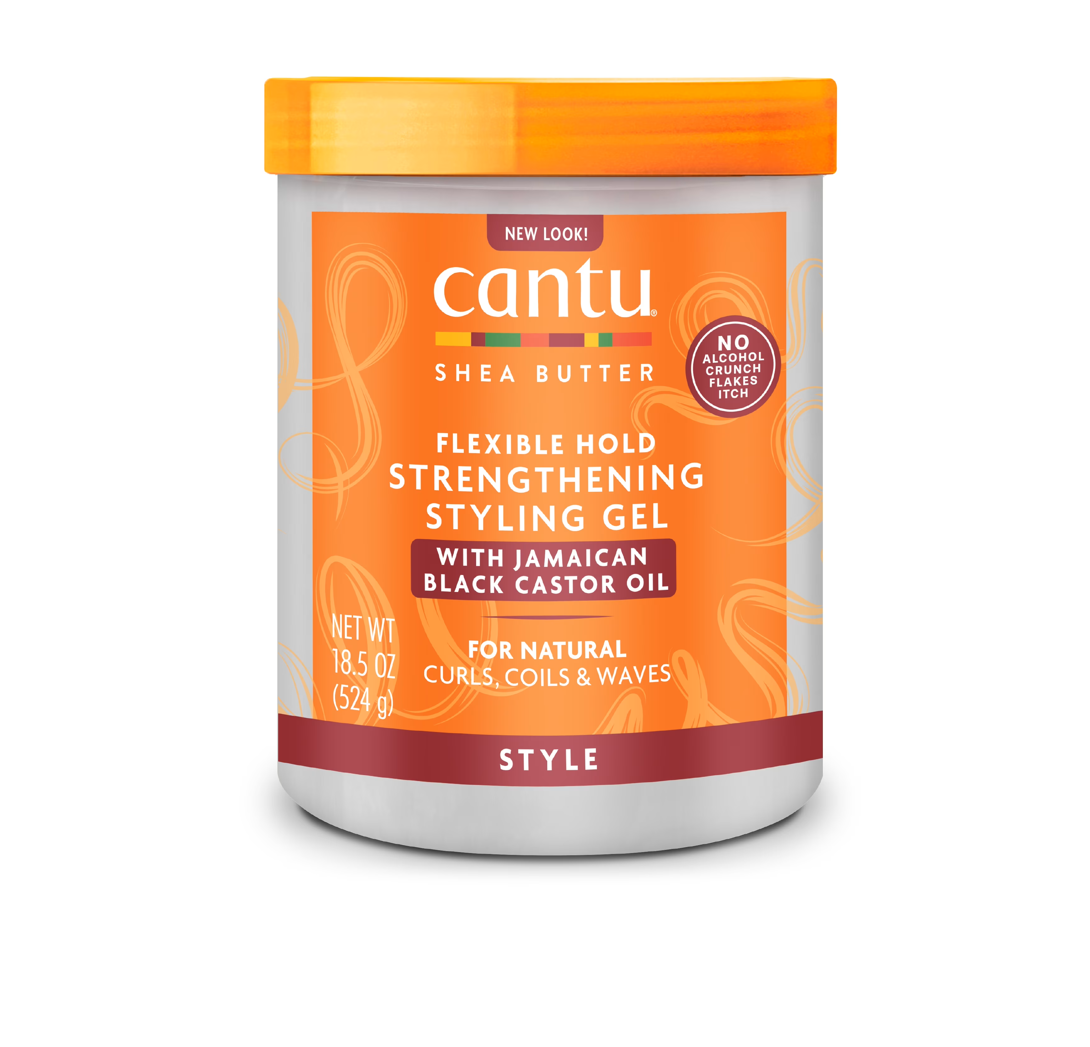 CANTU Shea Butter Flexible Hold Strengthening Styling Gel 524g- With Jamaican Black Castor Oil كانتو  جل تصفيف الشعر بزبدة الشيا
