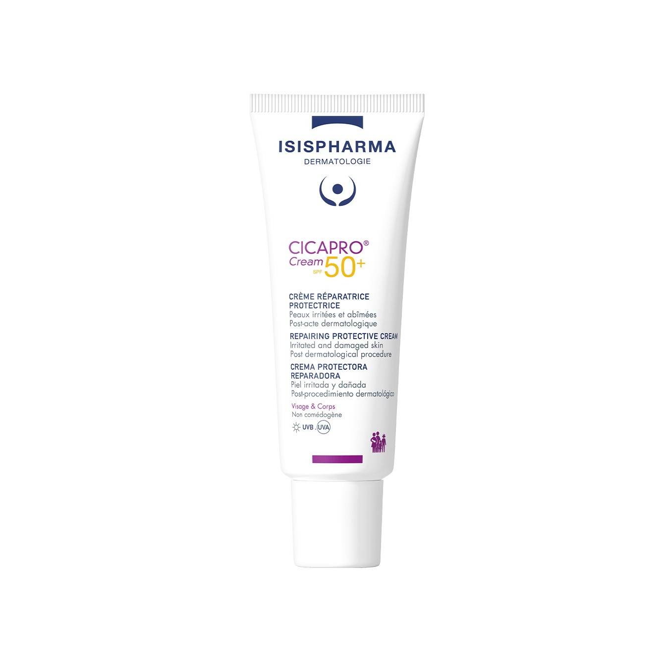 ISISPHARMA Cicapro Cream spf 50+ 40ml اسس فارما كريم مُرمّم واقٍ بعامل حماية من الشمس 
