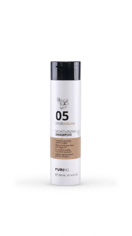 PURING 05 HYDRARGAN MOISTURIZING SHAMPOO 300ml شامبو مغذي ومرطب للشعر بخلاصة زيت ألارغان