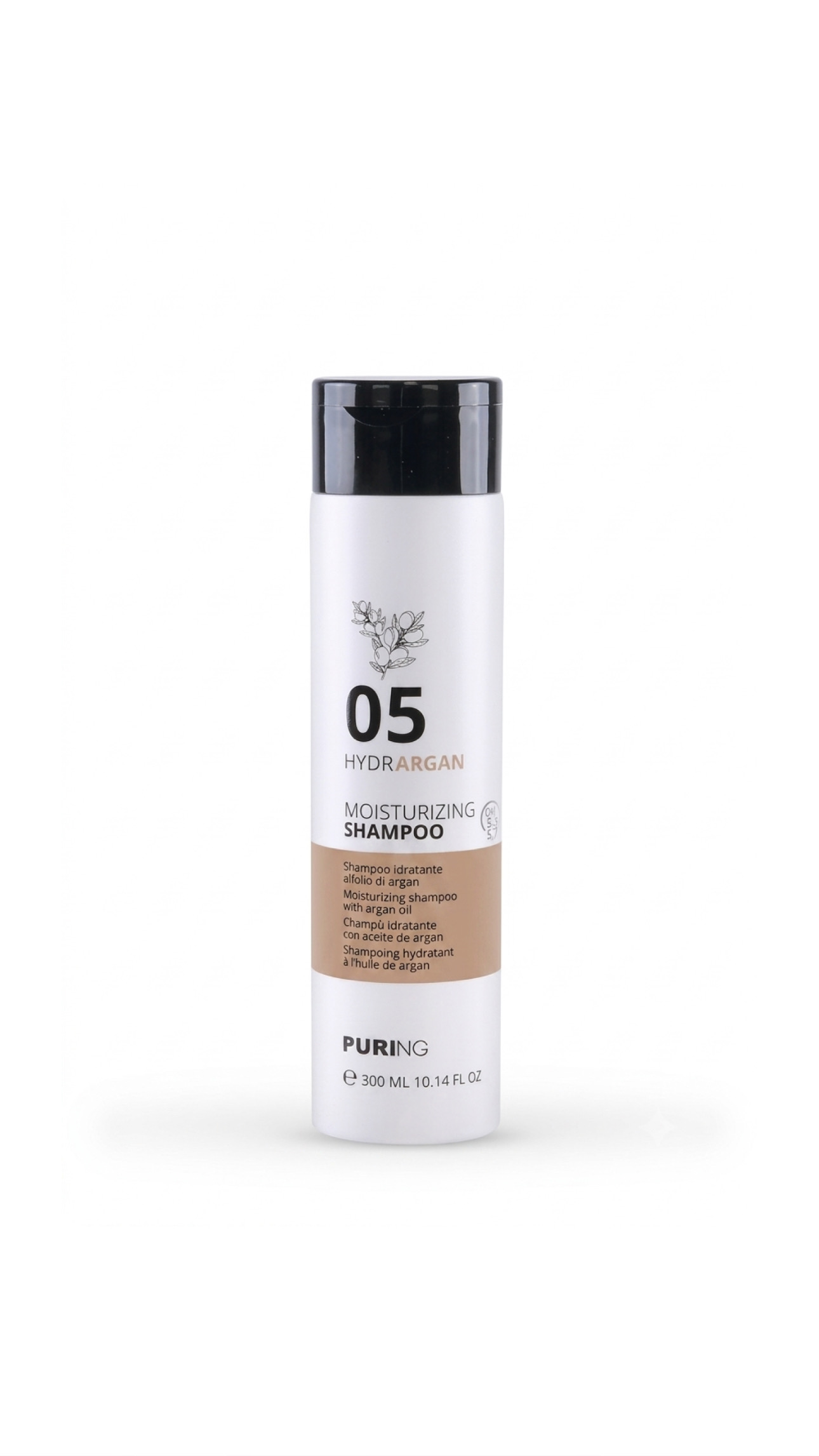 PURING 05 HYDRARGAN MOISTURIZING SHAMPOO 300ml شامبو مغذي ومرطب للشعر بخلاصة زيت ألارغان