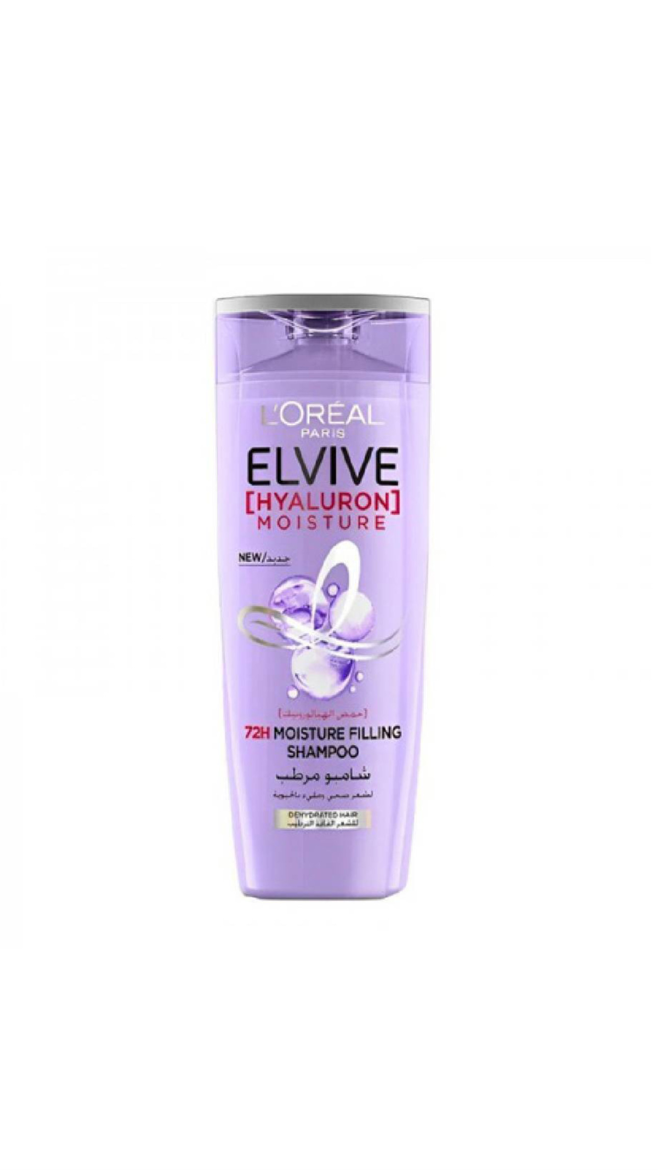 L'ORÉAL PARIS ELVIVE HYALURON MOISTURE 72H MOISTURE FILLING SHAMPOO 400ml لوريال شامبو منظف ومرطب للشعر
