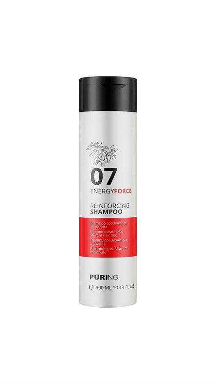 PŪRING 07 ENERGY FORCE REINFORCING SHAMPOO300ml بيورنگ شامبو مضاد لتساقط الشعر