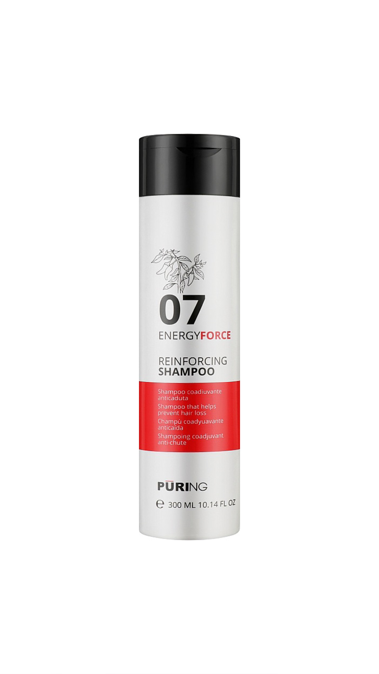 PŪRING 07 ENERGY FORCE REINFORCING SHAMPOO300ml بيورنگ شامبو مضاد لتساقط الشعر