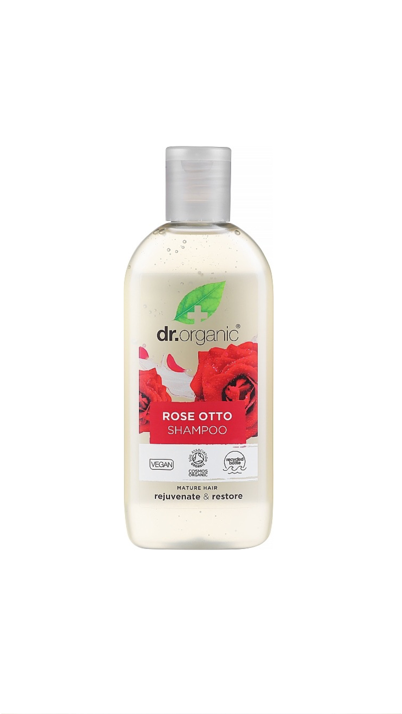 DR ORGANIC ROSE OTTO SHAMPOO 265ml دكتور اورگانك شامبو للشعر بخلاصة زيت الورد