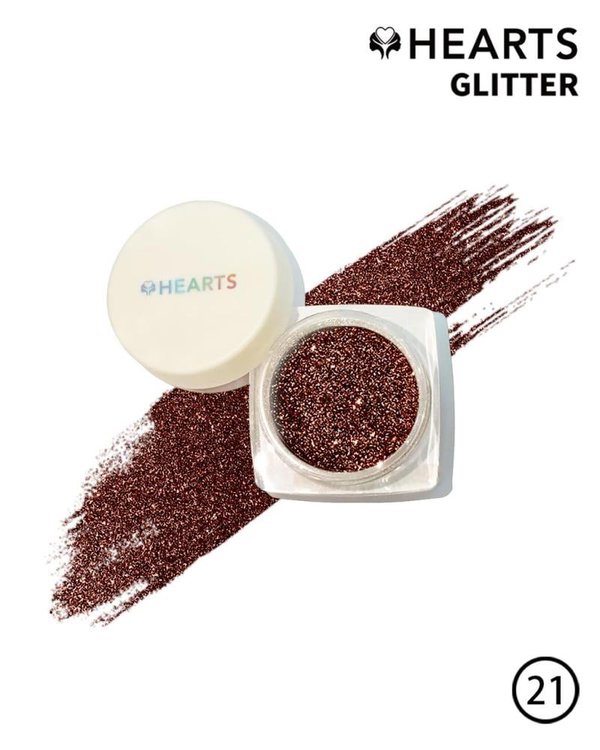 HEARTS Loose Powder Glitter  هارتس بودرة جليتر لامع