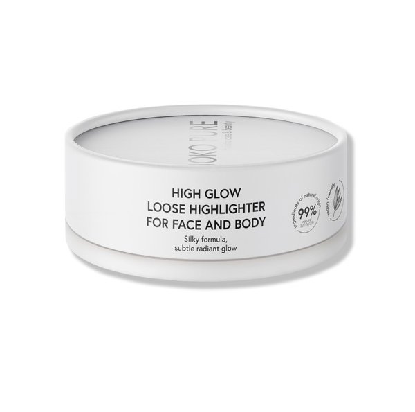 JOKO PURE High Glow Loose Highlighter For Face And Body جوكو بودرة إضاءة عالية اللمعان للوجه والجسم 