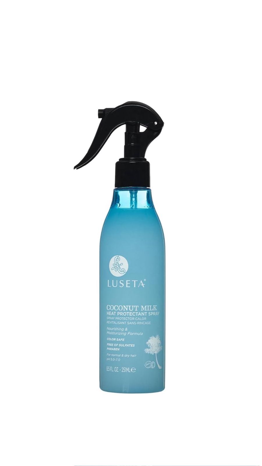 LUSETA Coconut Milk Heat Protectant Spray 251ml لوستا واقي حرارة للشعر