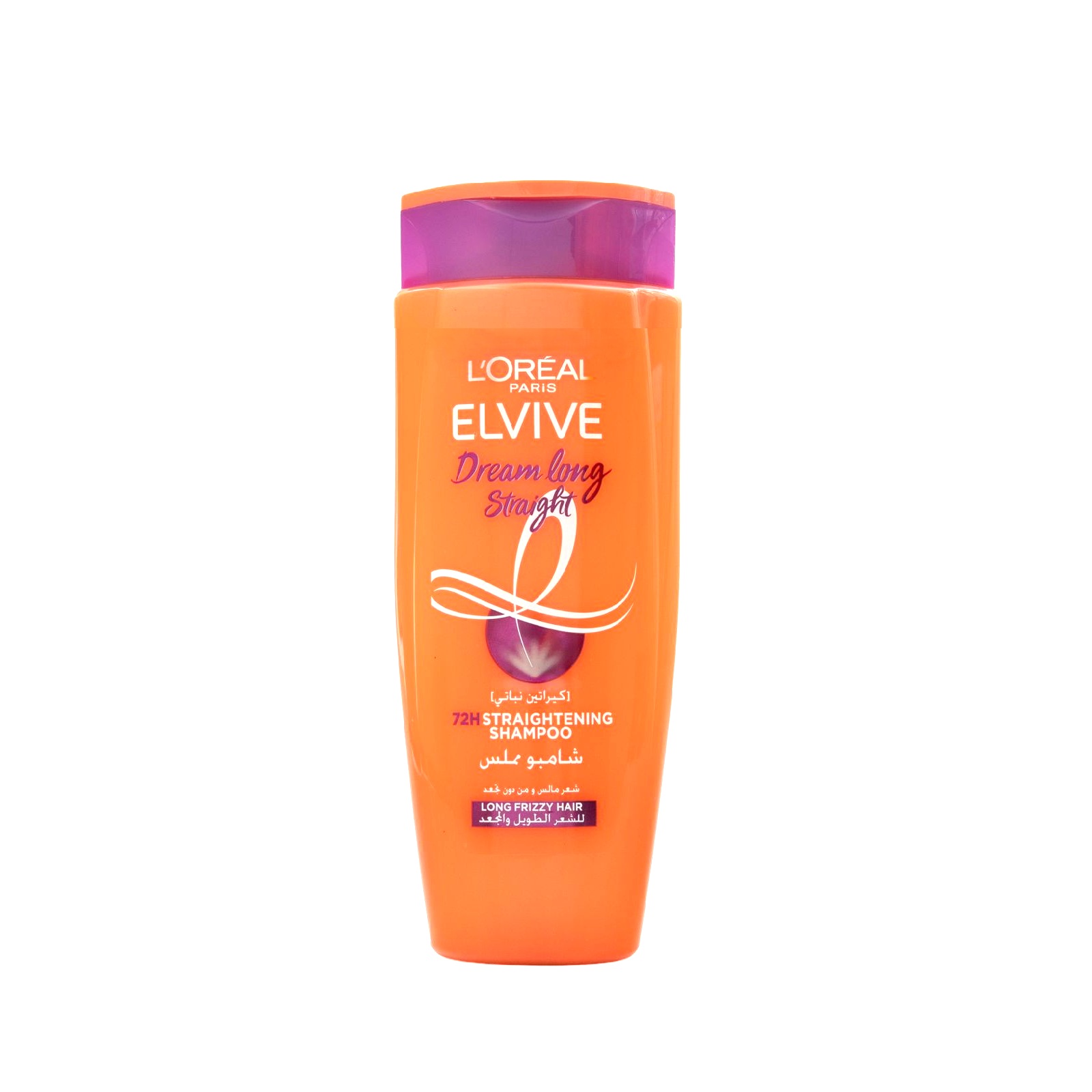 LOREAL PARIS ELVIVE DREAM LONG STRAIGHT 72H STRAIGHTENING SHAMPOO 400ml لوريال شامبو للعناية بالشعر المجعد الطويل