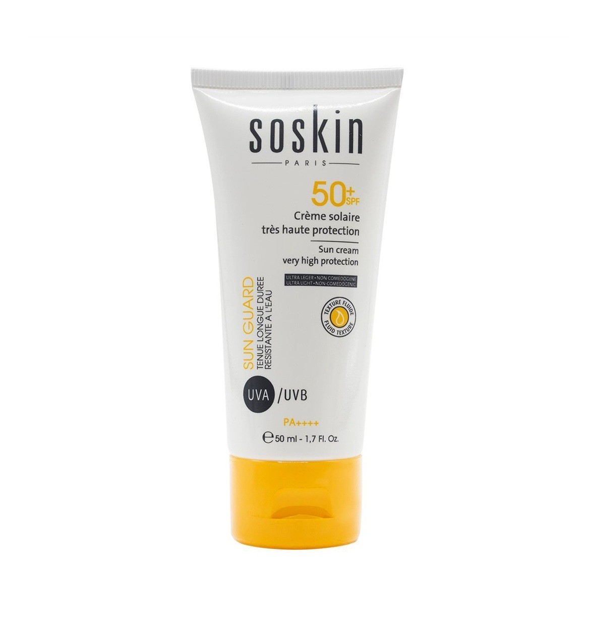SOSKIN Sun Cream Very High Protection Spf50+ 50ml سوسكن كريم واقي شمس بعامل حماية عالي