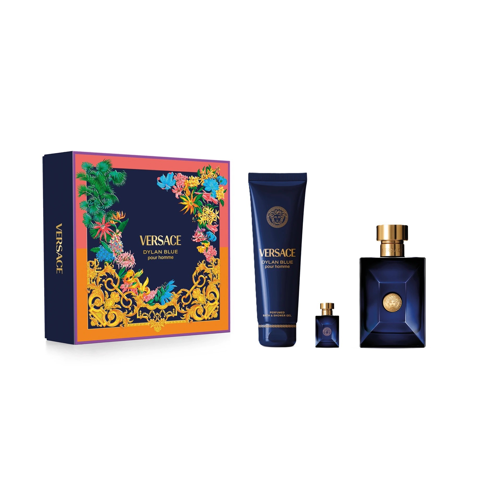 VERSACE Eros Eau De Parfum gift set for men (3pcs)  ڤيرزاتشي بكج هدايا للرجال