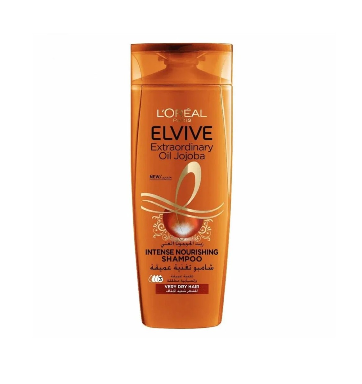 LOREAL ELVIVE Extraordinary Oil Jojoba Intense Nourishing Shampoo لوريال شامبو تغذية عميقة للشعر 