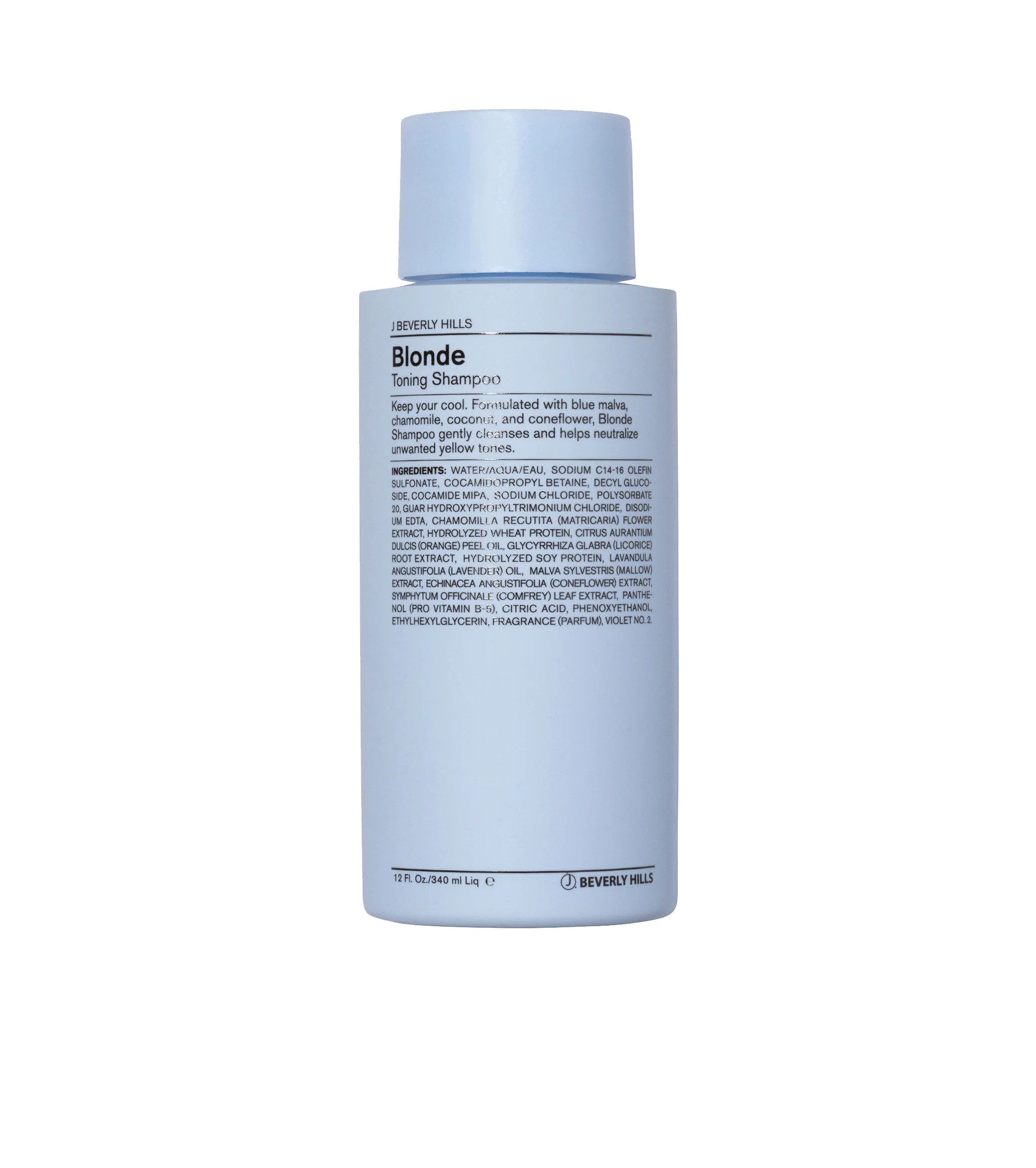 J BEVERLY HILLS Blonde Toning Shampoo 340ml جي بيفيرلي هيلز شامبو يعادل درجات اللون الاصفر و يرطب الشعر 