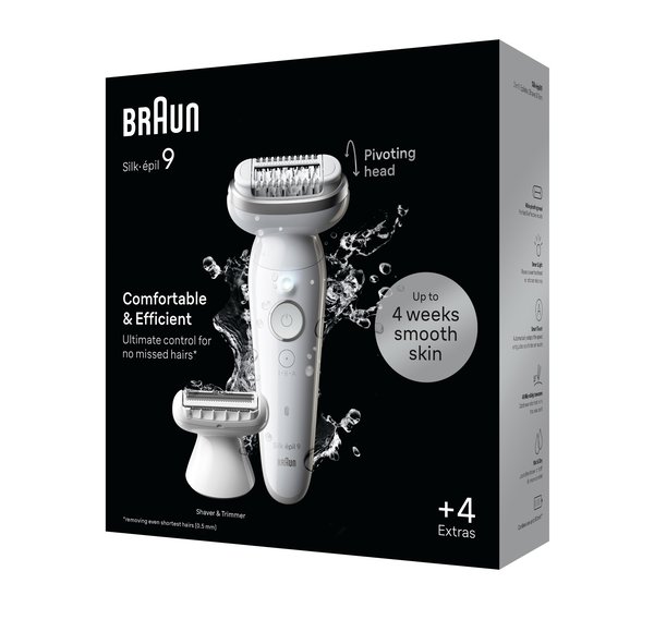 BRAUN Silk-epil 9 comfortable & Efficient براون جهاز لازالة الشعر