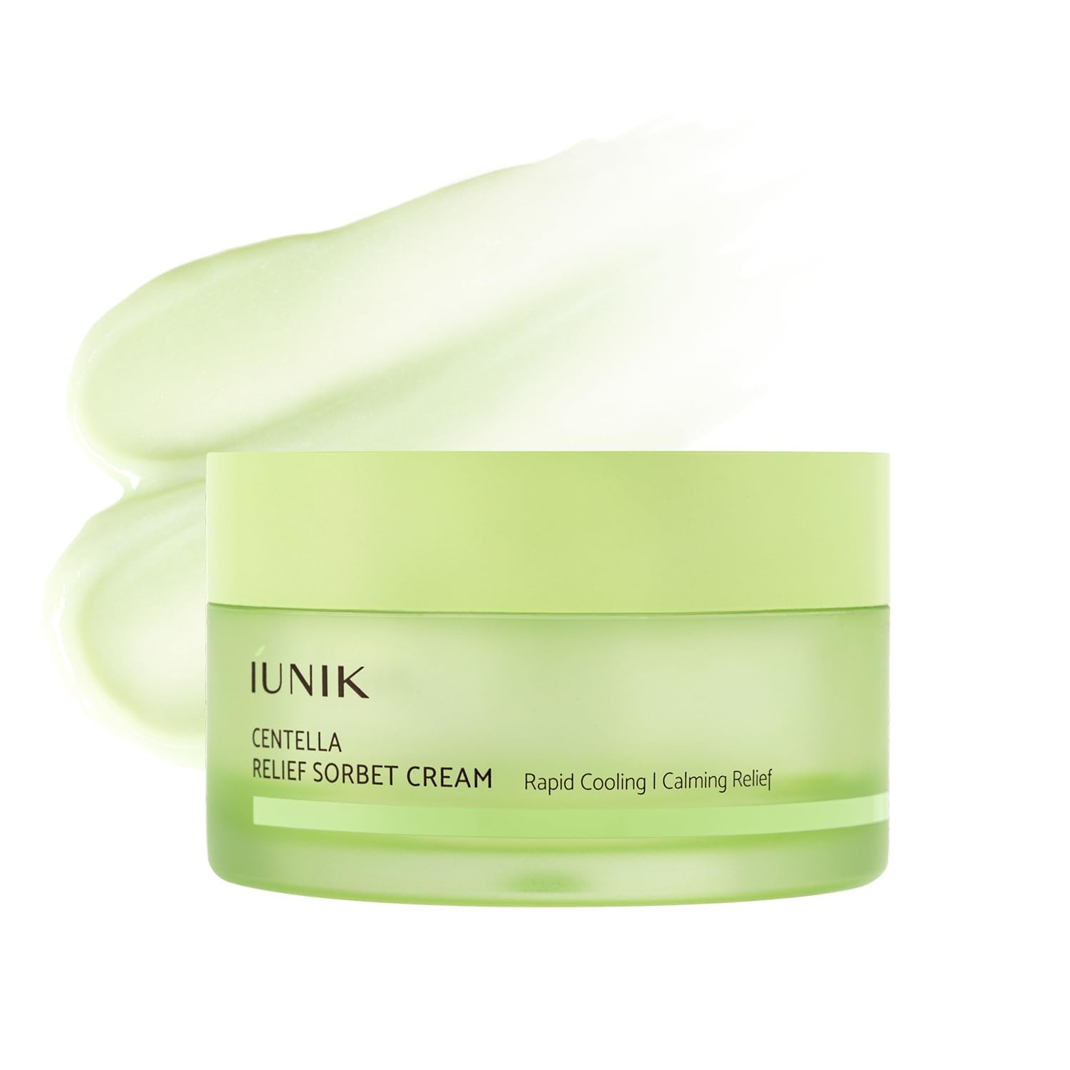 IUNIK Centella Relief Sorbet Cream 50ml  اي يونيك كريم جل مرطب ومهدئ يمنح البشرة إحساس بالبرودة والانتعاش