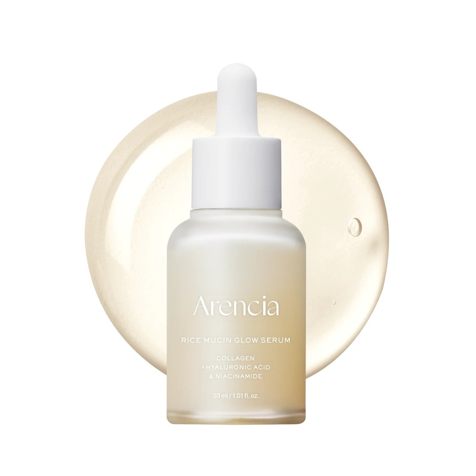 ARENCIA Rice Mucin Glow Serum 30ml  ارينسيا سيروم مستخلص أرز الميوسين يرطب بعمق ويعزز اشراقة البشرة