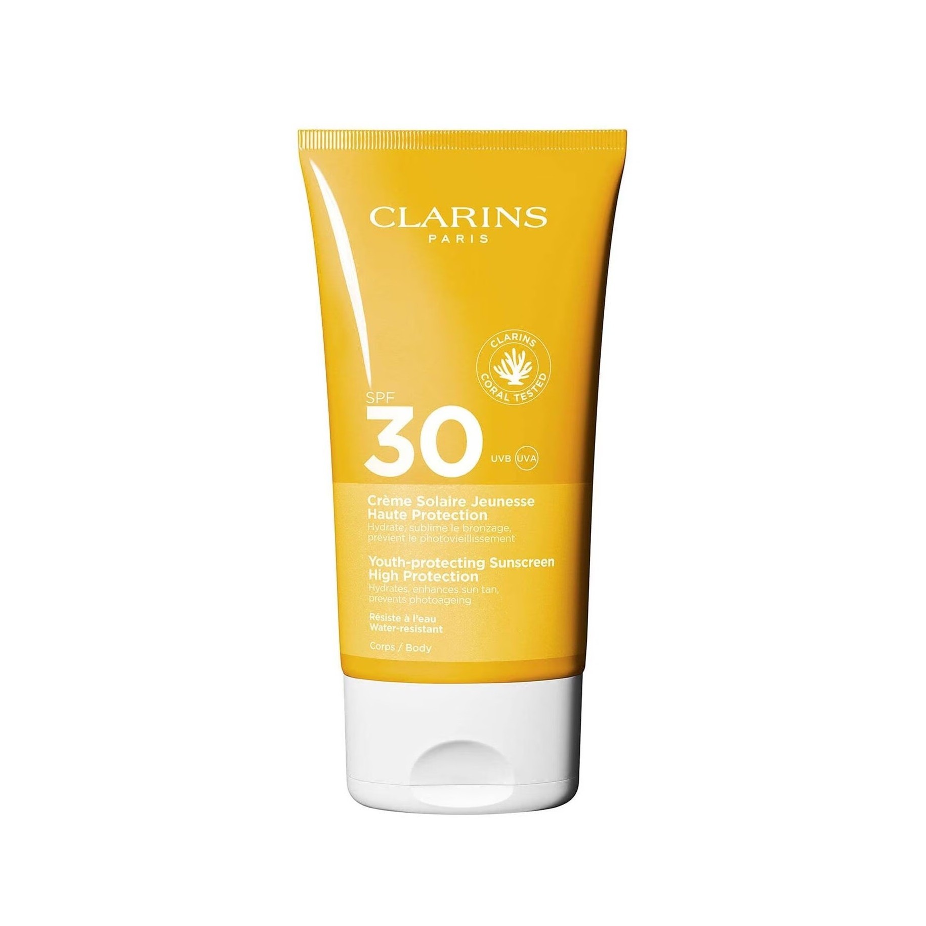 CLARINS Youth-protecting Sunscreen High Protection SPF30 for Body 150ml كلارنس كريم واقي شمس للجسم