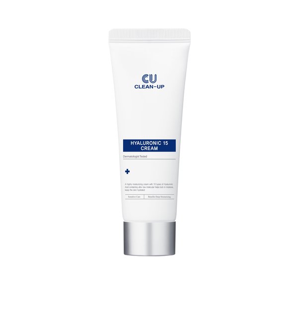 CU SKIN CLEAN-UP Hyaluronic 15 Cream سي يو سكن كريم جل مرطب ومهدئ للبشرة