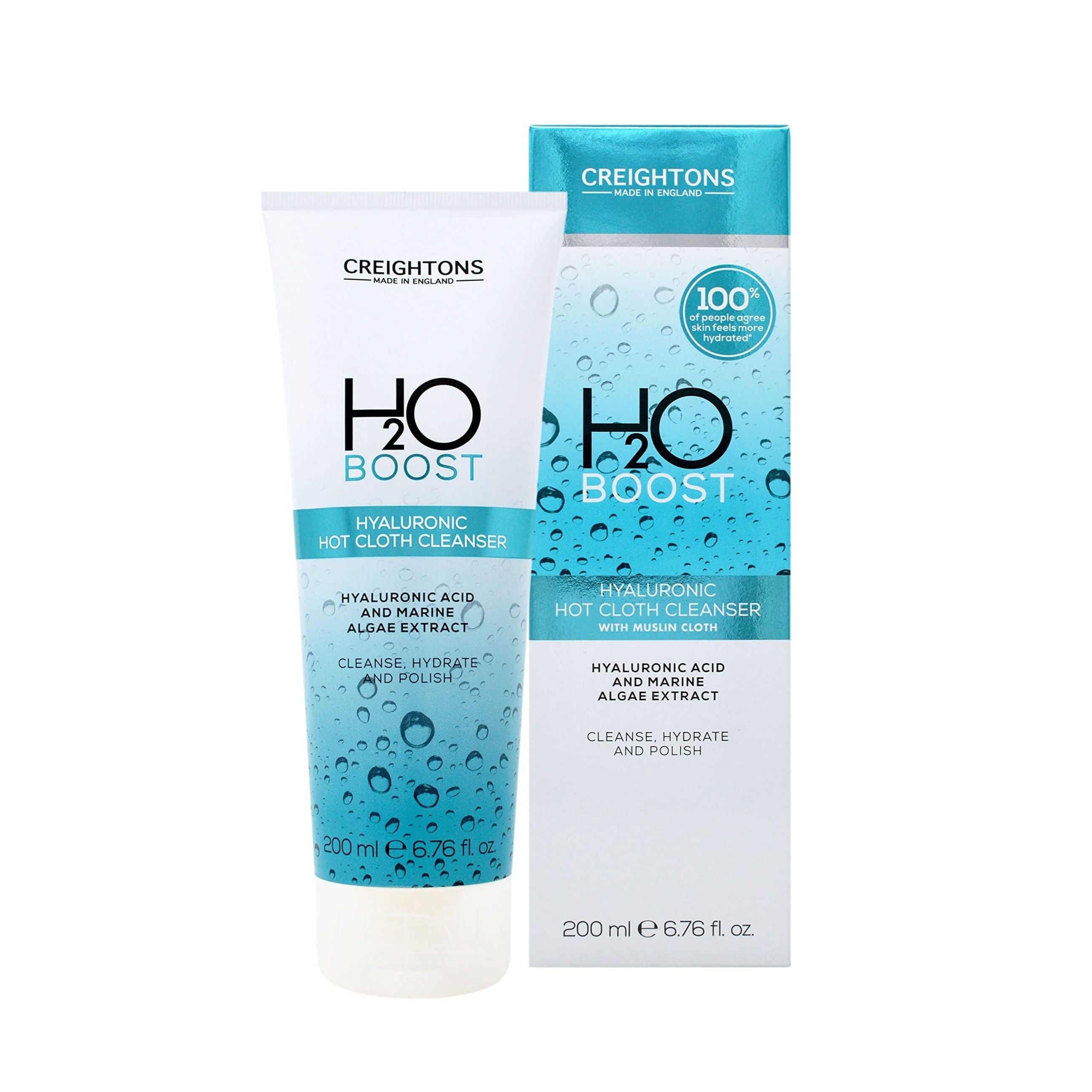 CREIGHTONS H2O Boost Hyaluronic Hot Cloth Cleanser 200ml  كريتونس غسول منقي للبشرة