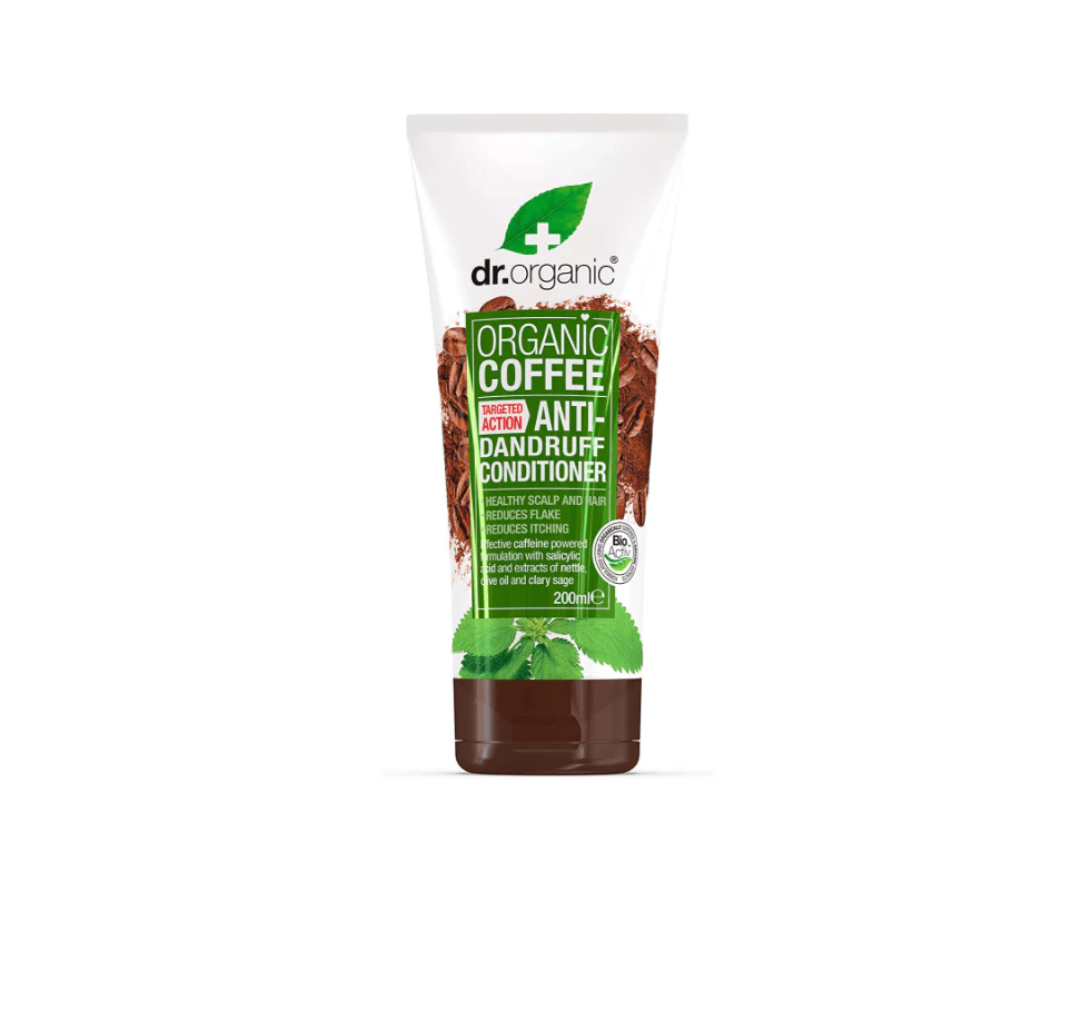 DR.ORGANIC Organic Coffee Anti-Dandruff Conditioner 200ml دكتور اوركانك بلسم لتنعيم الشعر وتنشيطه بلطف
