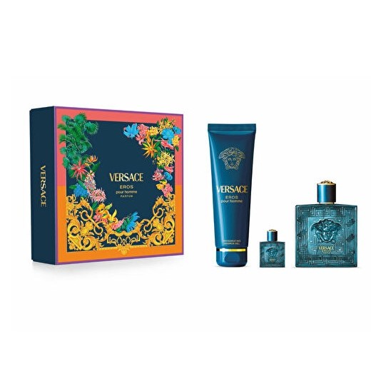 VERSACE Eros Eau De Parfum gift set for men فيرساتشي بكج هدايا للرجال