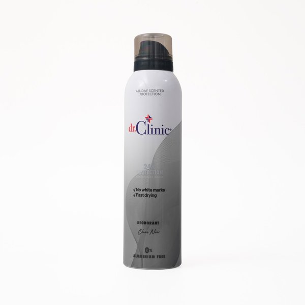 DR. CLINIC CLEAN NOIR DEODORANT دكتور كلينك رذاذ مزيل للتعرق