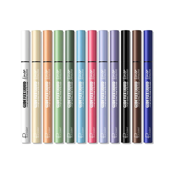 PUDAIER YOUR LINE YOUR RULES Curved Liquid Colored Eyeliner  بوداير قلم منحني لتحديد العيون ملون