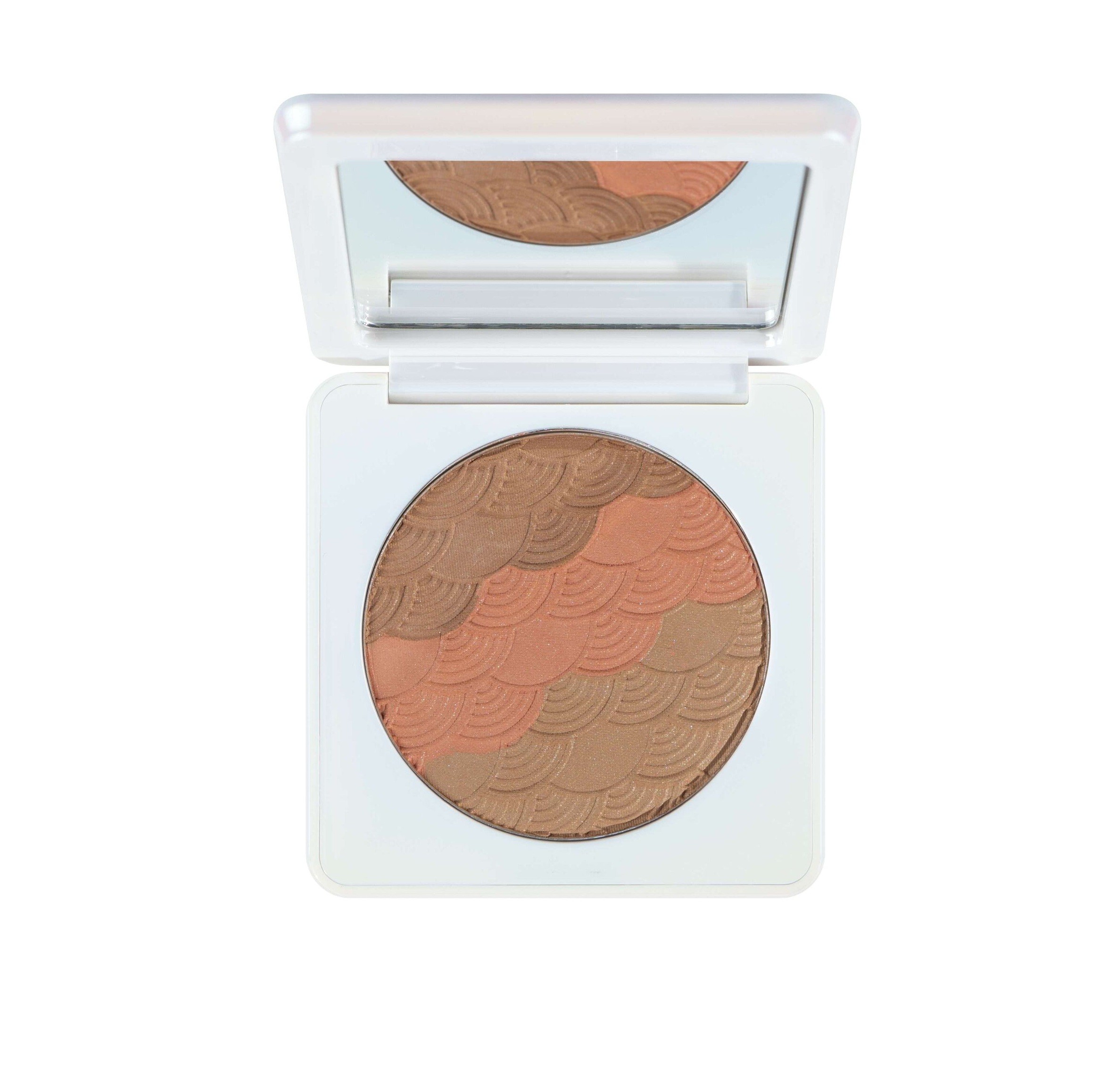 MAKE UP FACTORY Laguna Sun Blushing Bronzer ميك اب فاكتوري برونزر وأحمر خدود بتركيبة حريرية تمنح بشرتك تألقاً طبيعياً دافئاً.