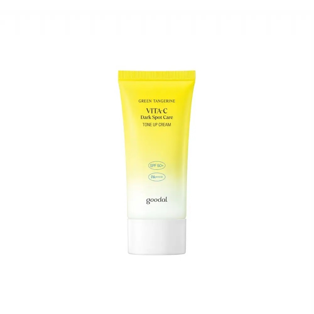 GOODAL Green Tangerine Vita-C Dark Spot Care tone Up Cream spf50 كودال كريم مضاد للتصبغات بعامل حماية من أشعة الشمس