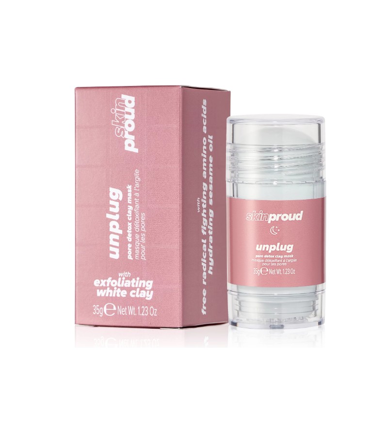 Skin Proud unplug - white clay mask,35g سكن براود ماسك تنقية المسام
