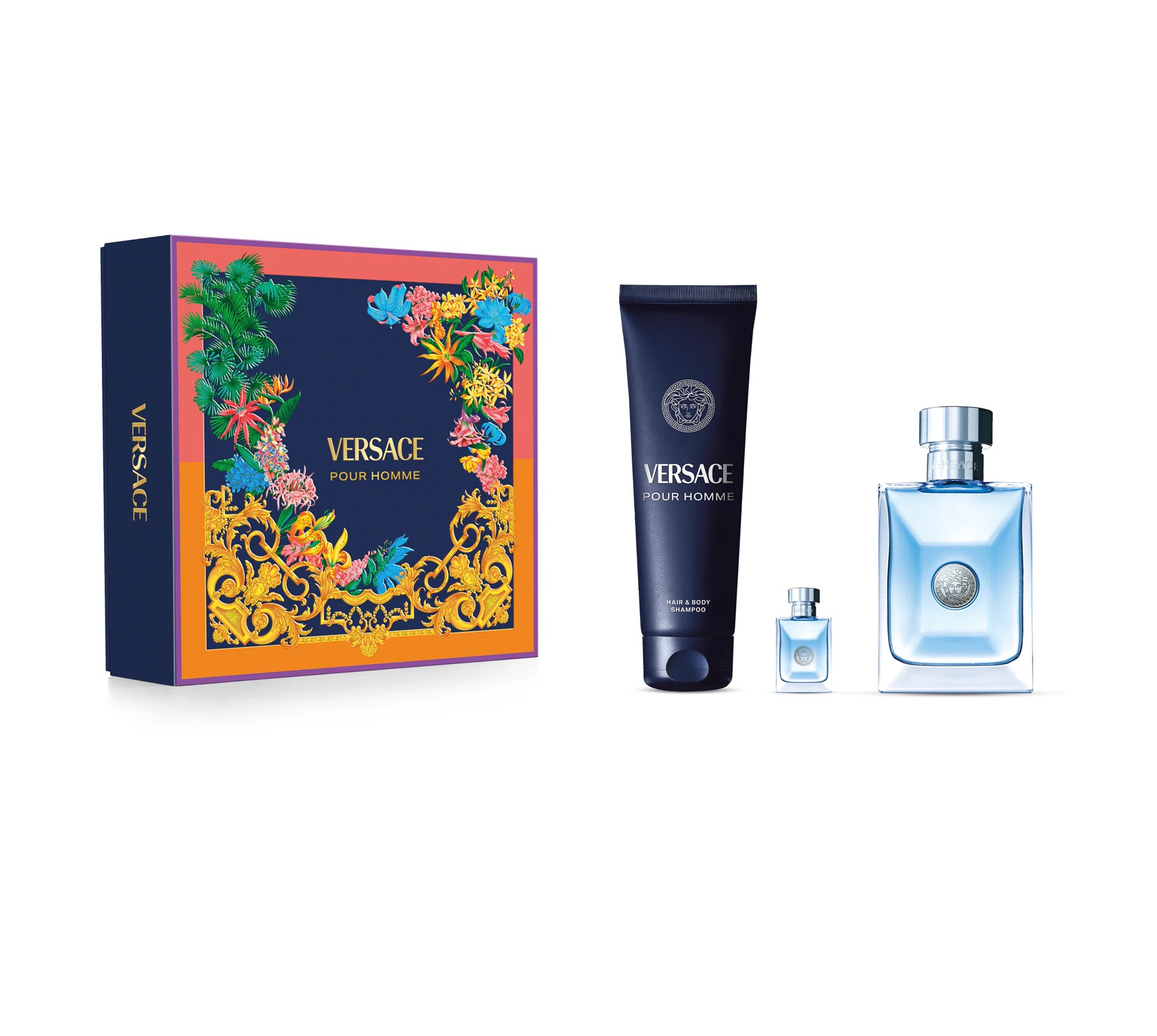 VERSACE Pour Homme Eau De Toilette gift set for men فيرساتشي بكج هدايا للرجال