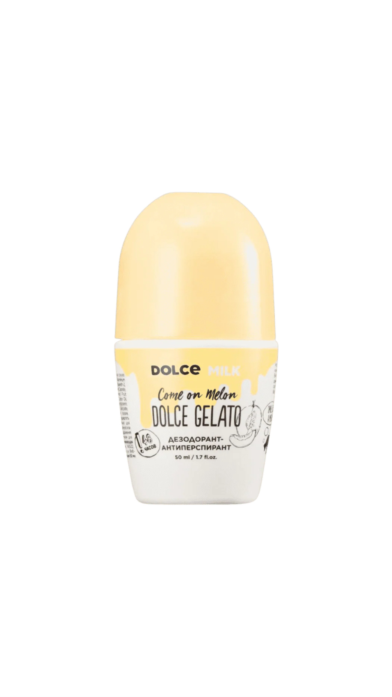 DOLCE MILK COME ON MELON DOLCE GELATO ANTIPERSPIRANT DEODORANT 50ml دولتشي ميلك رول مزيل للعرق بخلاصة الشمام