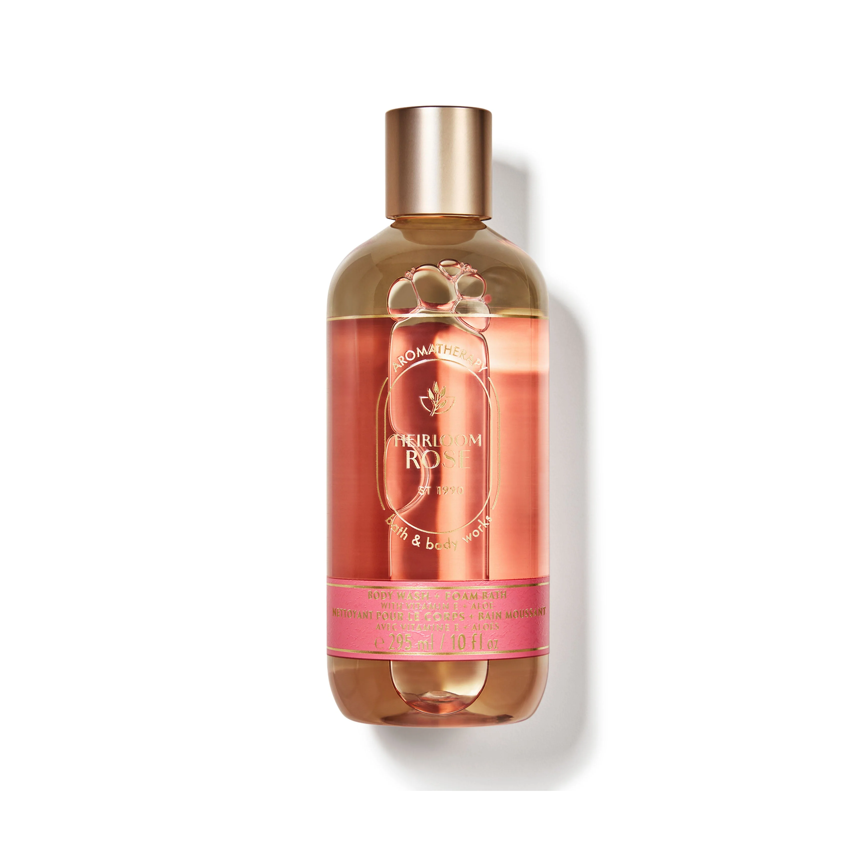 BATH & BODY WORKS AROMATHERAPY Heirloom Rose Body Wash باث اند بودي وورك غسول الجسم برغوة غنية منعشة دون جفاف