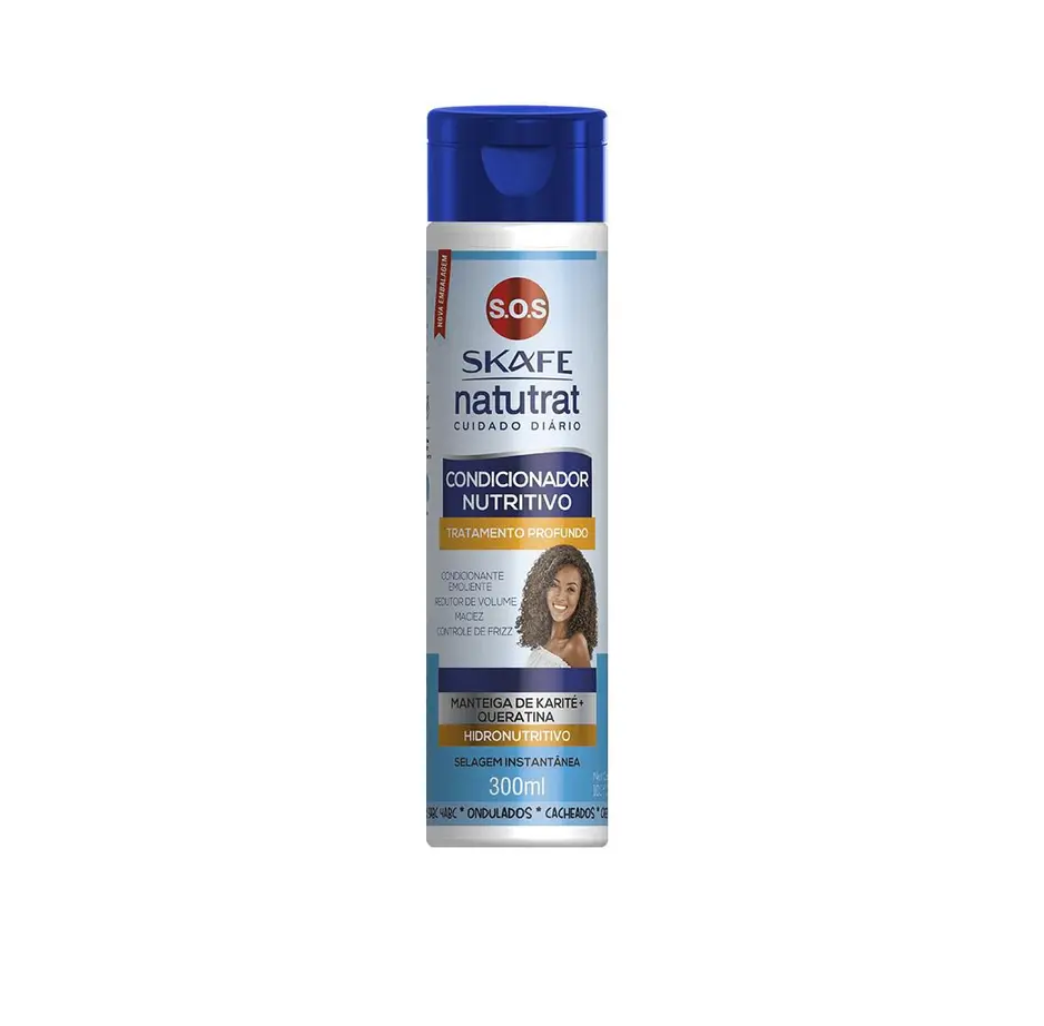 SKAFE KERAFORM Natutrat Condicionador Nutritivo Tratamento Profundo 300ml سكاف كيرافورم بلسم ينظف ويرمم ويحمي الشعر المجعد