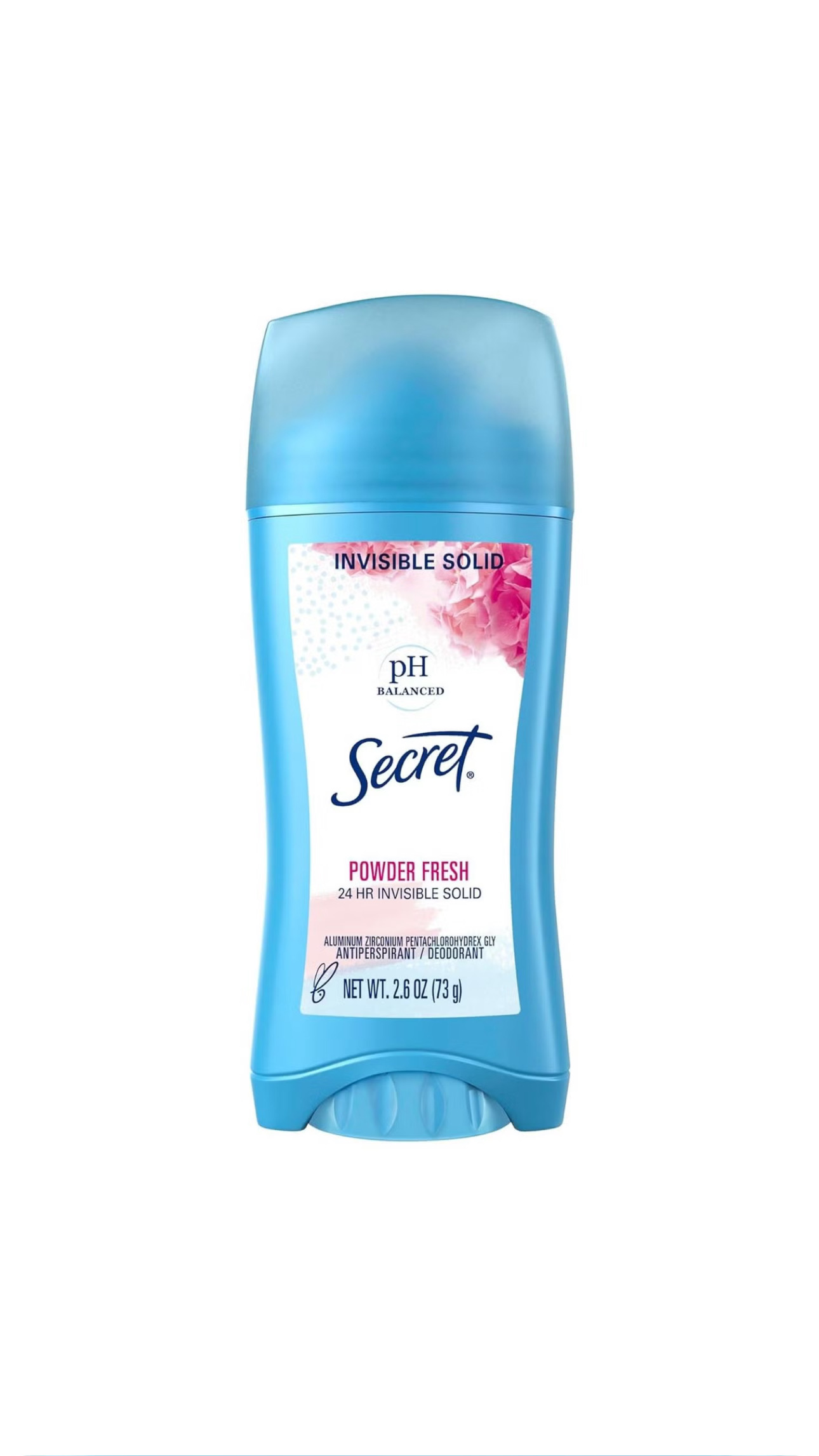 SECRET PH BALANCED INVISIBLE SOLID ANTIPERSPIRANT DEODORANT POWDER FRESH 72g سيكرت صابو مضاد ومزيل تعرق