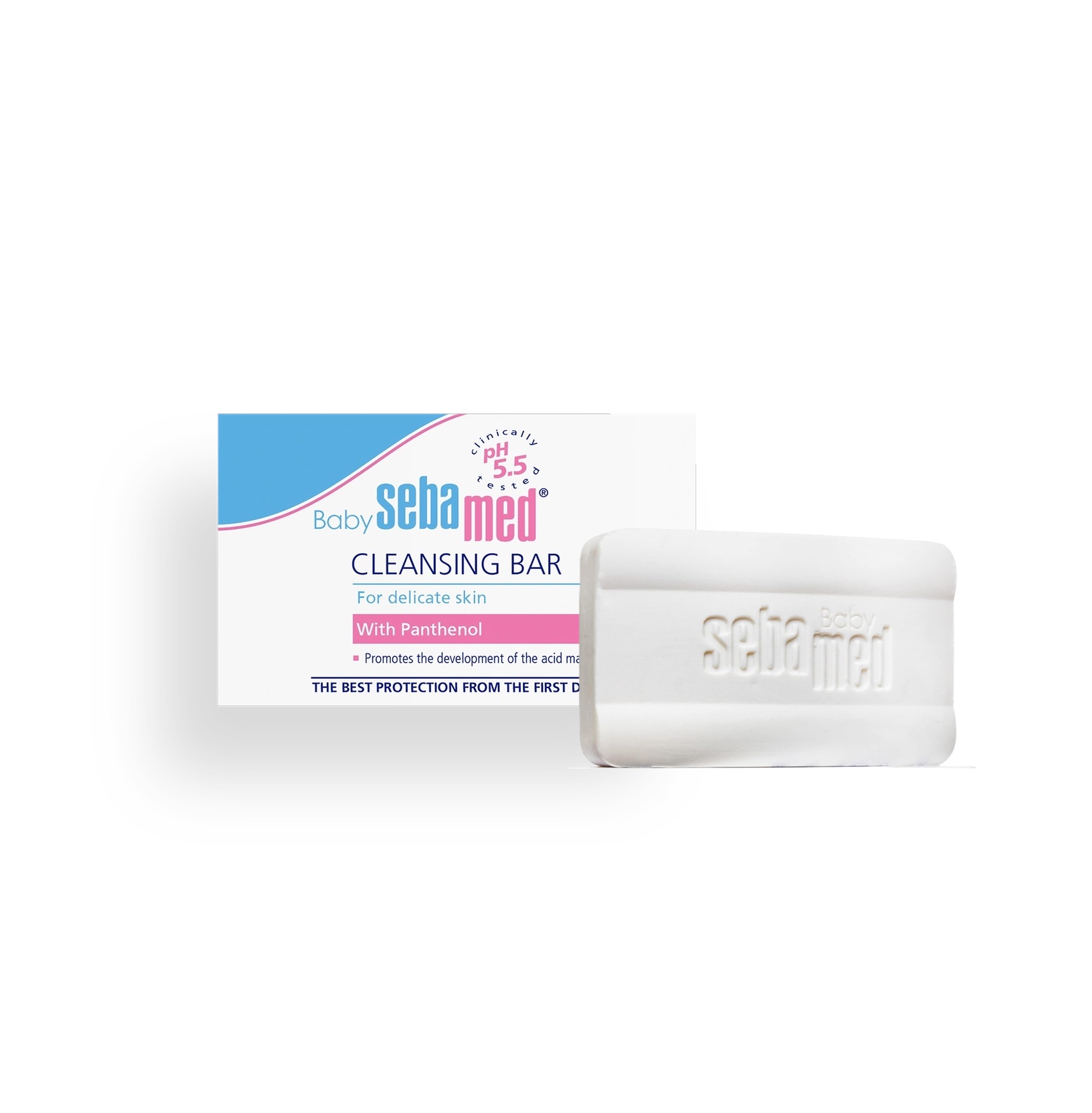 SEBAMED BABY CLEANSING BAR With Panthenol for Delicate Skin 100g سيباميد صابون لتنظيف بشرة الأطفال الحساسة بلطف