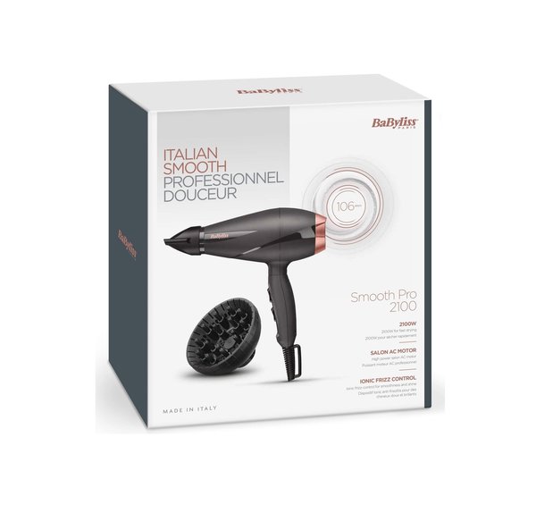 BABYLISS Professional Power pro 2100 Hair Dryer بيبي بليس مجفف الشعر الاحترافي بقوة 2100 واط 