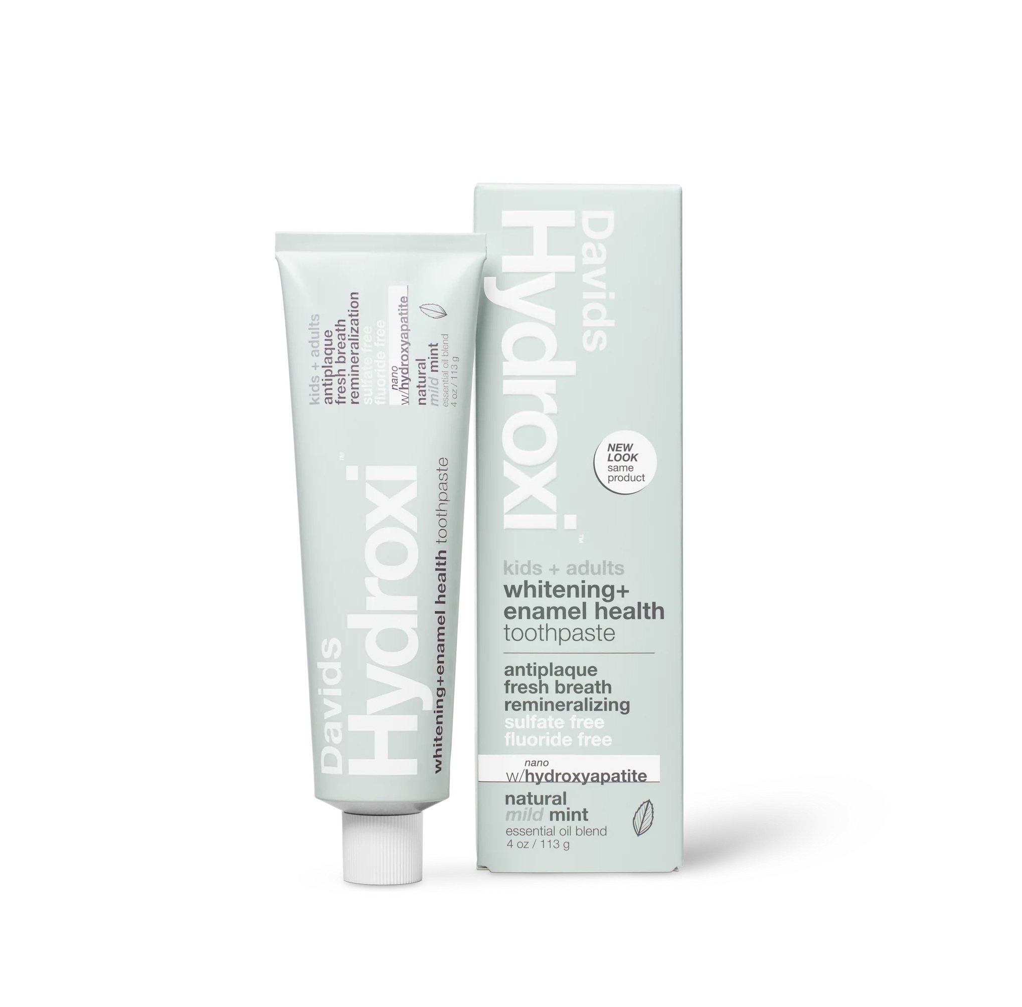 DAVIDS Hydroxi Whitening Enamle Health Toothpaste With Mild Mint 113g ديڤيدز معجون اسنان فعال لتبييض الاسنان و تقوية المينا