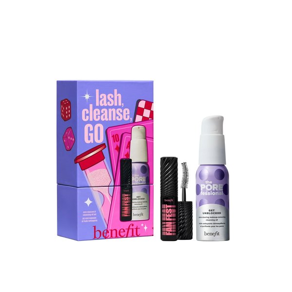 BENEFIT Lash Cleanse Go Mascara and Oil Cleanser Gift Set  بينفت مجموعة مكياج 