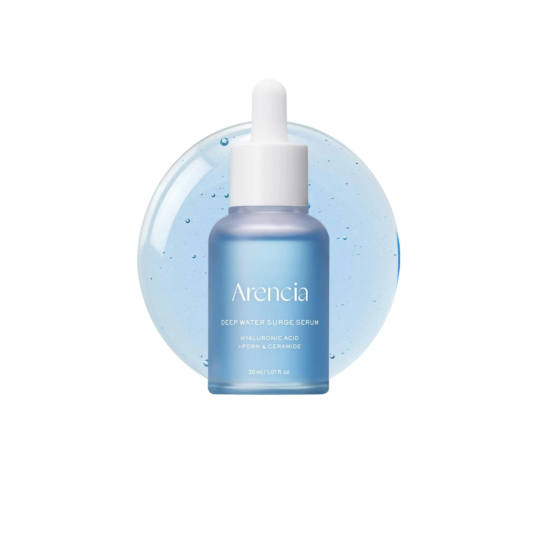 ARENCIA Deep Water Surge Serum 30ml ارينسيا سيروم مرطب خفيف يهدئ البشرة، يعزز مرونتها، ويمنحها إشراقة فورية