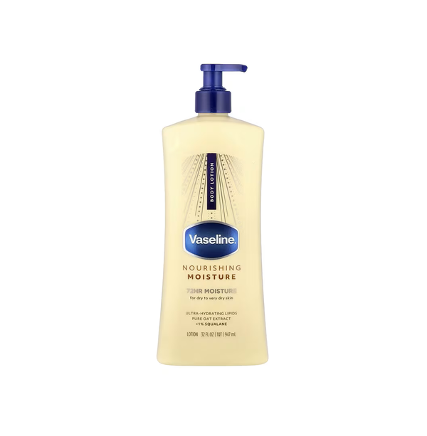 VASELINE Nouishing Moisture 72hr Body Lotion 947ml فازلين لوشن للجسم يرطب البشرة الجافة بعمق ويحبس الرطوبة